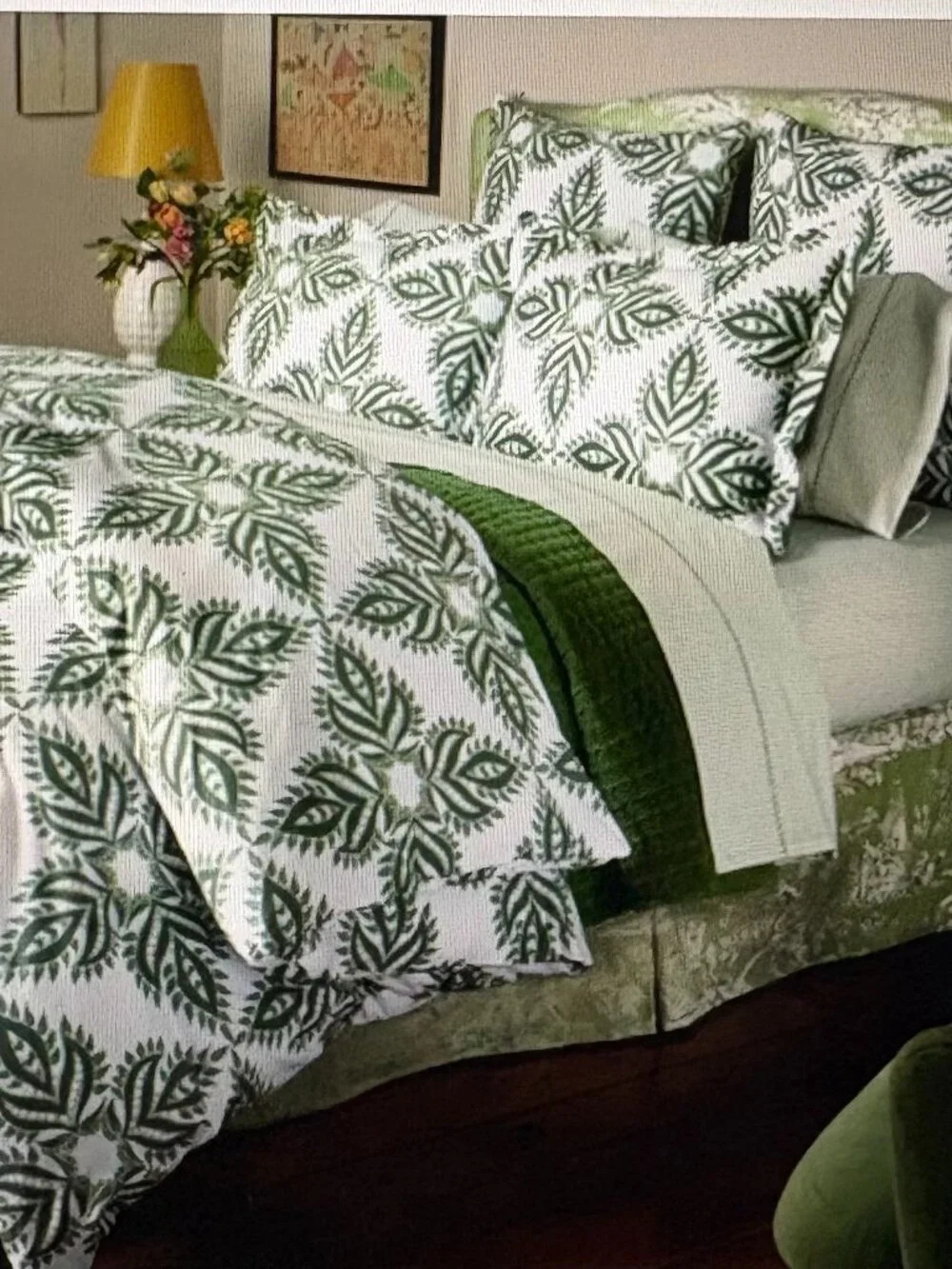 John Robshaw Queen Duvet Cover and Matching Euro Sham